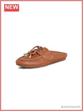 Calfskin Leather Women's Flat Mule Shoes